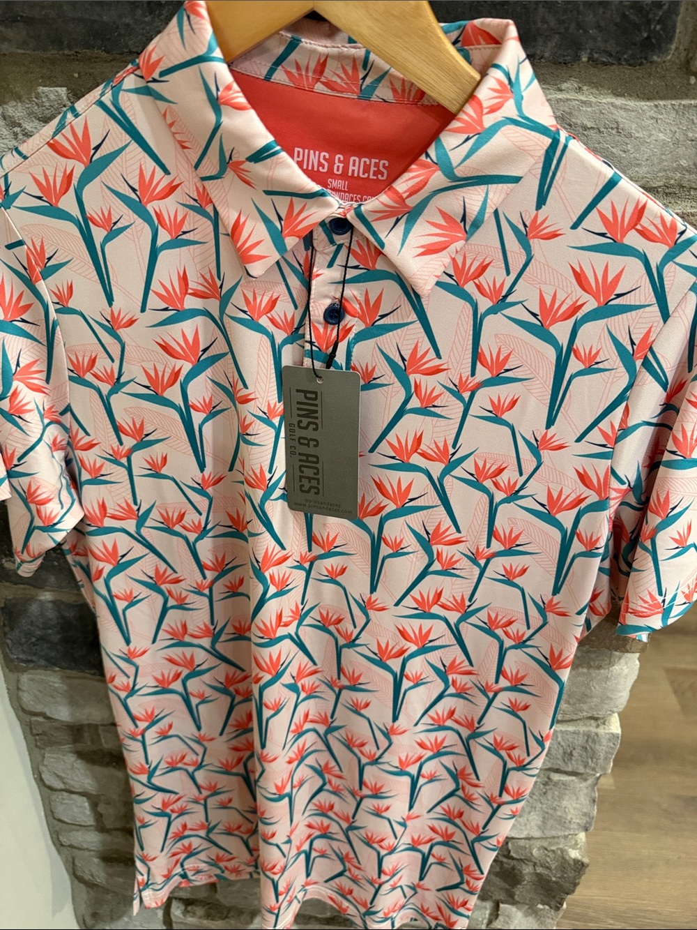 New Pins & Aces Men’s Golf Polo